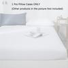 Deep 1525cm Fitted Sheet Pillow Case Bed Sheets Single Double King Color Solid