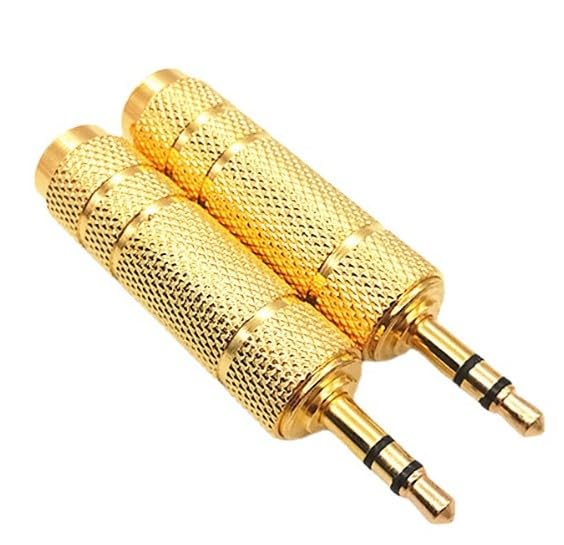 

Audio conversion adapter pieces (2 6.3mm (female) 3.5mm (male) conversion) чорний