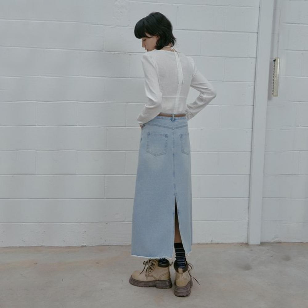 Cutting Split Wash Skirt As1ds260