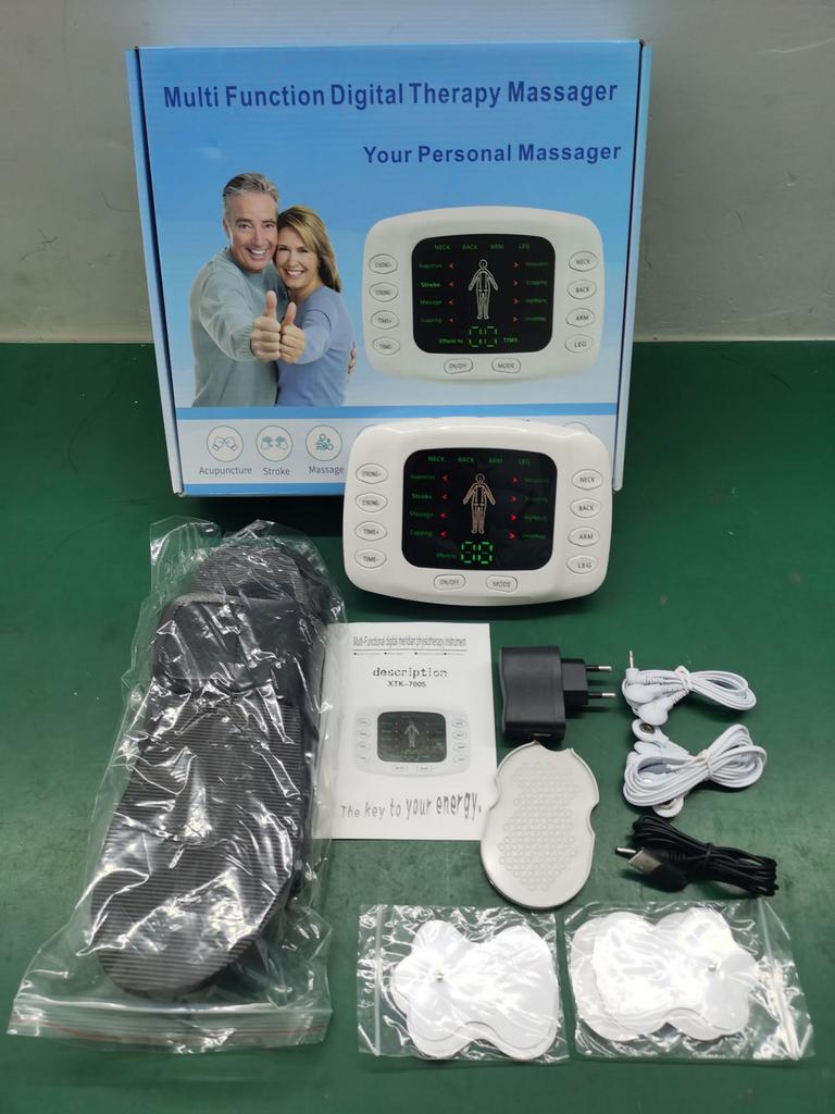 Dual Output Meridian Massager, Multi-functional Color Screen Meridian Massager, Electronic Pulse Color Screen Physiotherapy Instrument