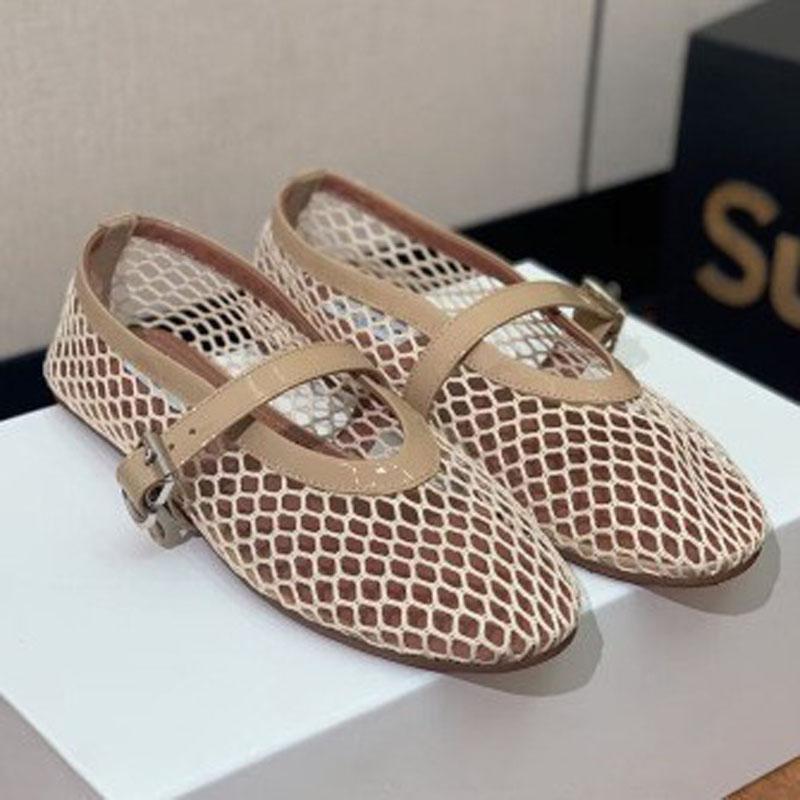 Fashion Summer Women Shoes Round Toe Flat Heel Mesh Sandals for Women Breathable Mary Janes Shoes zapatos de mujer WSH5326