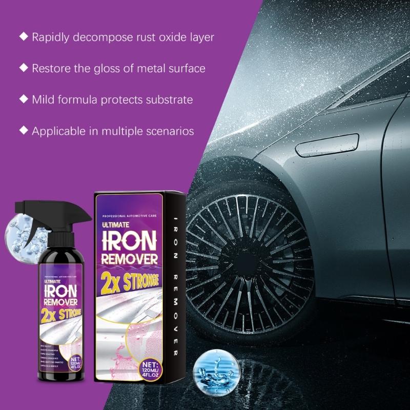 Powerful Rust Remover Liquid for Automotive Parts & Metal Surfaces 120ml Compact Size Rust Cleaner for Easy Application