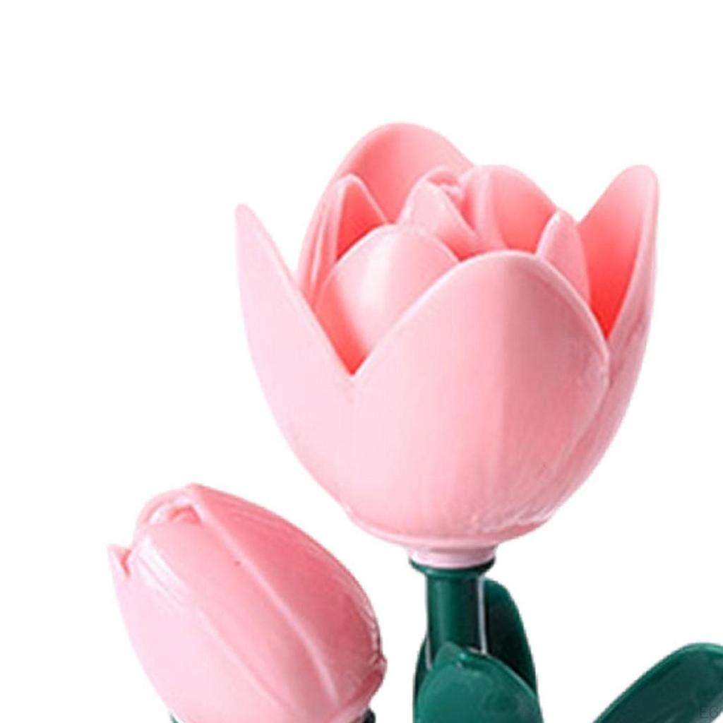 Flower Desk Lamp Ambient Light Building Blocks for Nursery