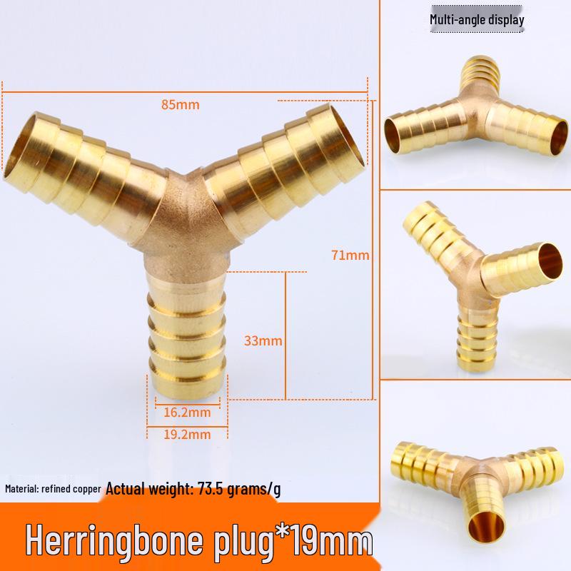 Miedziana Pagoda Trójnik Typu Y Dysza do Rury Gazu Ziemnego, Zielona Głowica, Dostępna w Rozmiarach 6/8/10/12.
