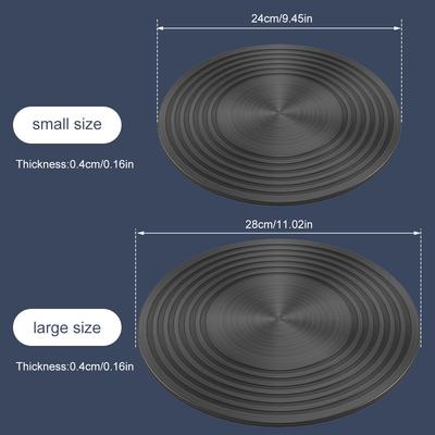 Heat Diffuser Plate Aluminum Alloy Food Defrosting Tray Kitchen Flame Guard Simmer Plate Double-Sided Non-Slip for Gas Stove