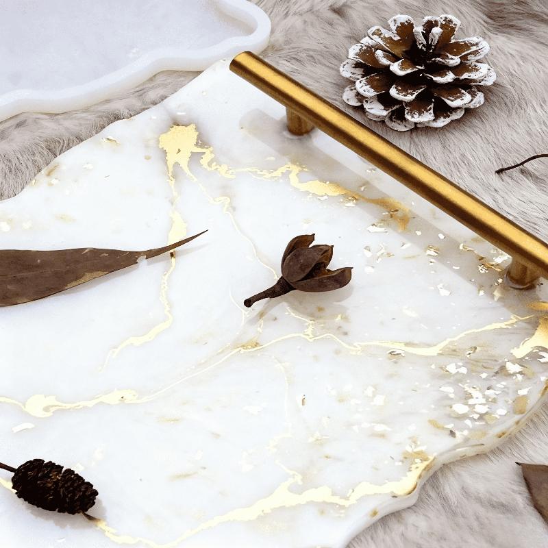 Crystal Dropper Mold Tray with Handle, DIY Material Package Silicone Mold, Home Decoration Gift