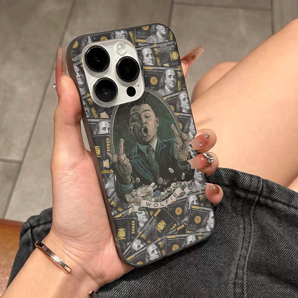 Klassischer Film W-Wolf Of W-Wall S-Street Für IPhone 17 16 15 14 13 12 11 Pro Max Plus Pro Klare Handyhülle Rutschfeste Schale