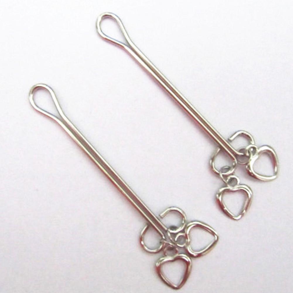 Heart Breast Labia Clip Couple Nipple Sex Clamps Toy