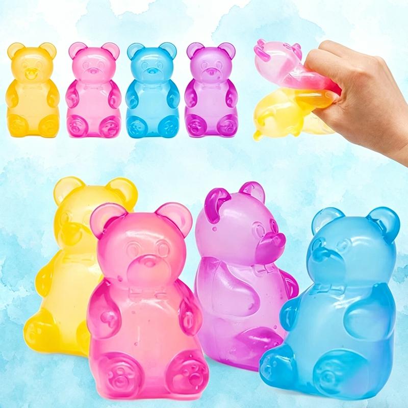 Bai Fen Bai Toys Orange Toys Toys Squishy Bears Fidget Sensory Nee Dream Squeeze Gummy Bears Ball Slow Rebound Popular Decompression Party Favors Gift Presents