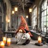 Gnomów Halloweenowych Straszne Gnomiki Rzeźby na Biurko Rzeźba Żywiczna Figurki Halloweenowe na Taras Ogród Podwórko Biurko Kominek