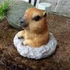 Simulation Animal Groundhog Cute Ornaments Outdoor Aarden Decoration Patio Balcony Arrangement Flower Pot Yard Gardening Decor