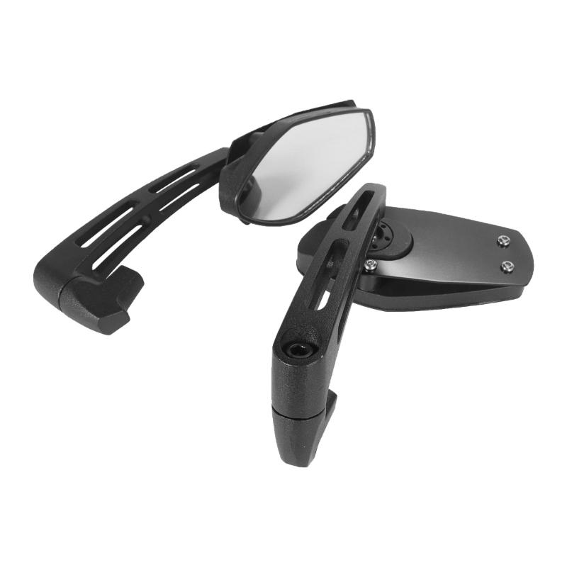 Plastic & Tempered Glass Set Universal Motorcycle Rearviews Mirror for Enhanced Backing Safety Wide Angle Visibility