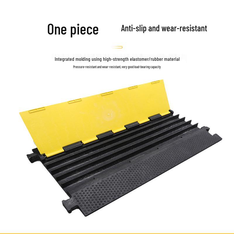 Indoor/Outdoor Speed Bump Cable Floor Cover: Cable Protection Trunking Trough