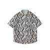 Summer 3D Printed Short Sleeve Flower Shirt Men'S Vintage Hawaiian Beach Casual Loose Men'S Large Size Shirt