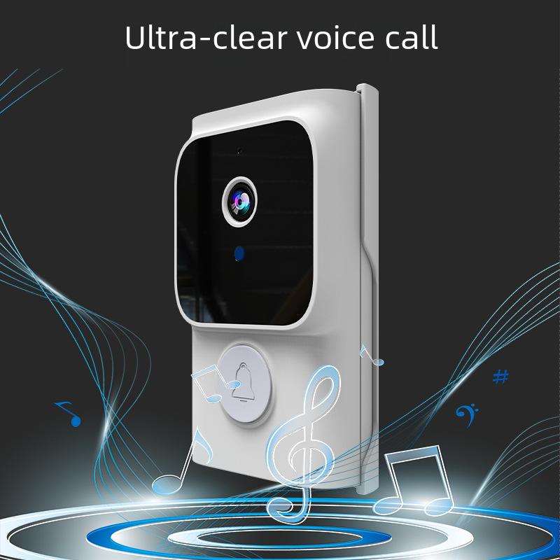 Smart Video Doorbell, Wireless WiFi Doorbell Camera with HD Night Vision, Two-Way Audio, Motion Detection, Rechargeable Battery Powered Doorbell