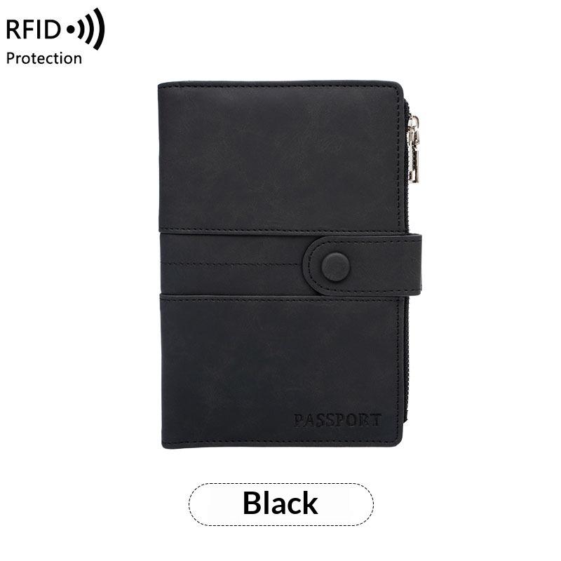 

Женщины Мужчины ПУ RFID Обложка для паспорта Защита для паспорта Многофункциональный Кошелек для кредитных и удостоверяющих карт Водонепроницаемый Деловой Документ