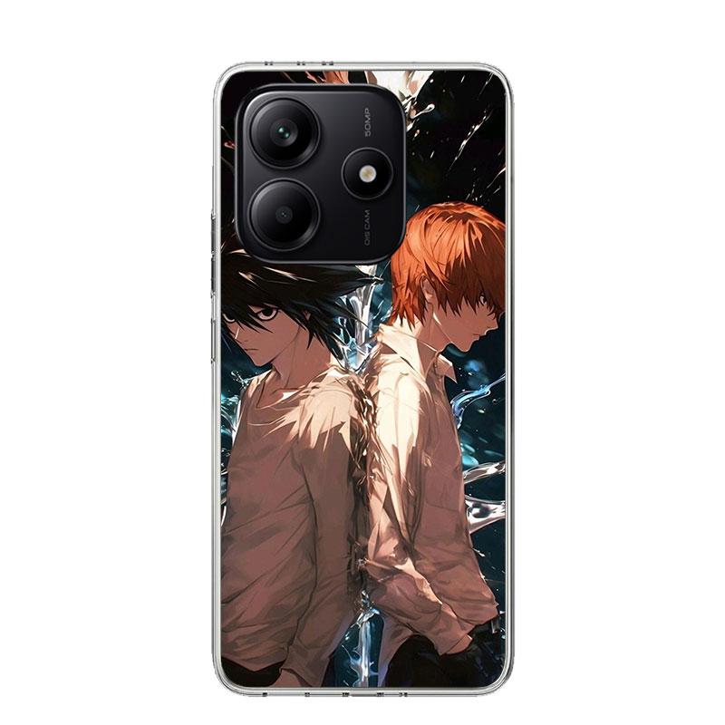 N-Note D-Death Anime Ryuk Phone Case For Xiaomi Redmi Note 13 14 15 Pro Plus 12S 12 14S 11S 11E 10 10S 11 11T 5G 4G Cover Coque