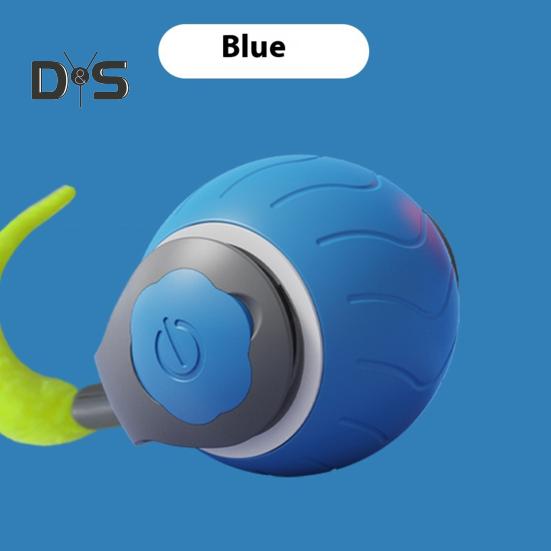 Elektrisches Katzenballspielzeug, intelligentes selbstrollendes Ballspielzeug, bissfestes, über USB wiederaufladbares Haustierspielzeug für Hauskatzen zur Linderung von Langeweile