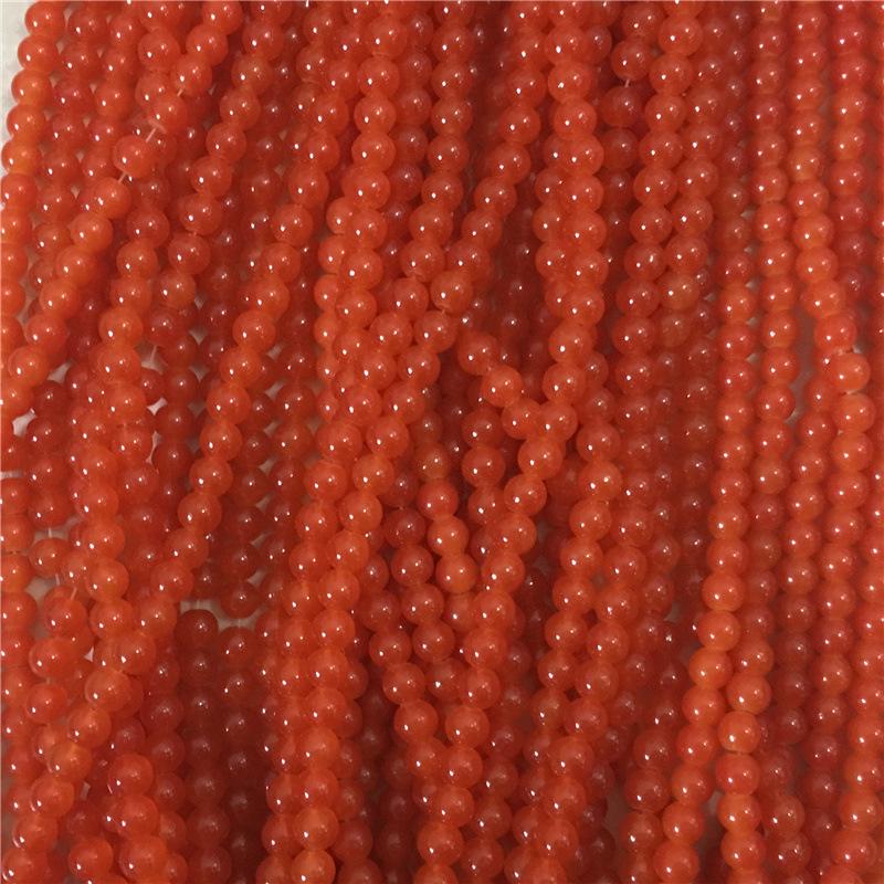 8MM Glossy Synthetic Jade Agate Glass Beads for Bracelets, Necklaces, Hairpins - Round Imitation Jade Loose Beads