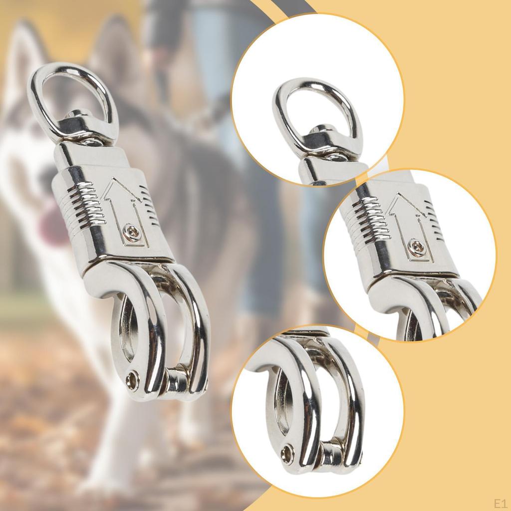 5 Stück Schnellverschluss-Clips Panik-Karabiner, Zinklegierung, Reitzubehör für Pferde