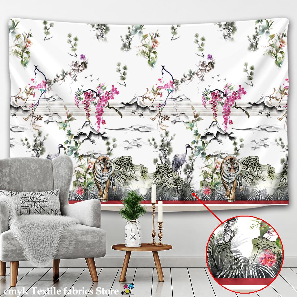 Tapiserie cu flori fluture, covoraș hippie în stil nordic simplu, cuvertură de pat boemă, tapiserie pentru decor