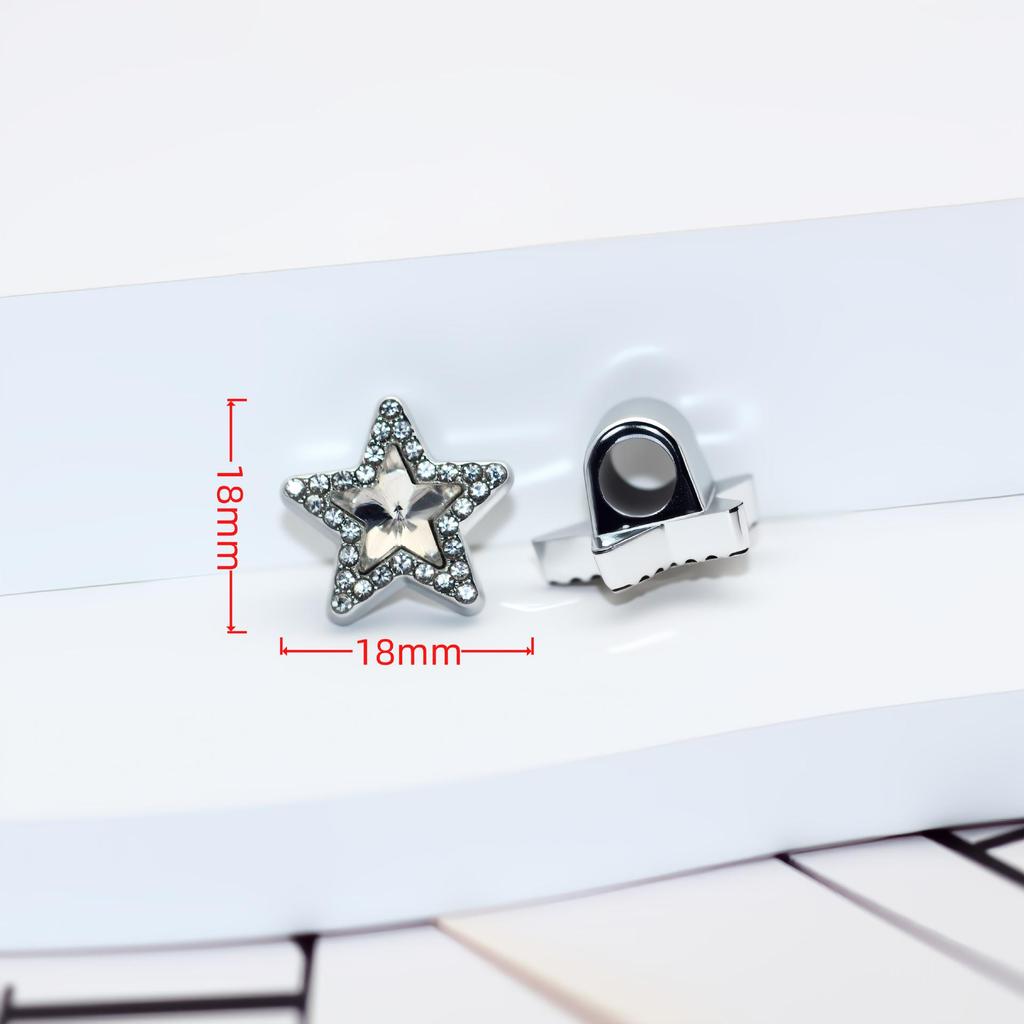 Elegant Matte Silver Teddy Bear Heart Strawberry Jewelry Hair Accessories with Handmade Details