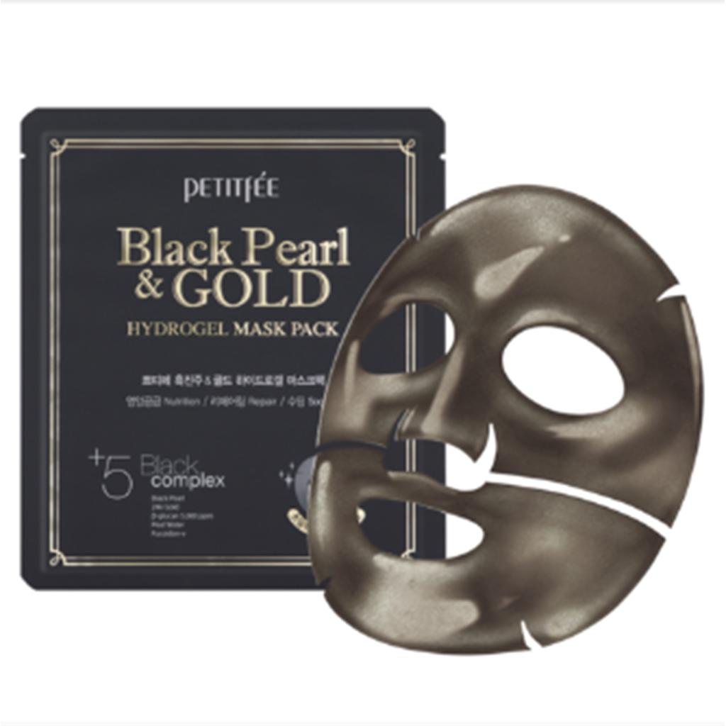 Petitfee Black Pearl & Gold Hydrogel-Maskenpackung (3 Optionen)