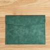 A4 Leather Leather File Storage Bag Briefcase Simple Retro Single-layer Thickened Waterproof Large-capacity Business Meeting Bag