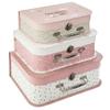 SET OF 3 STORAGE CASES, PINK