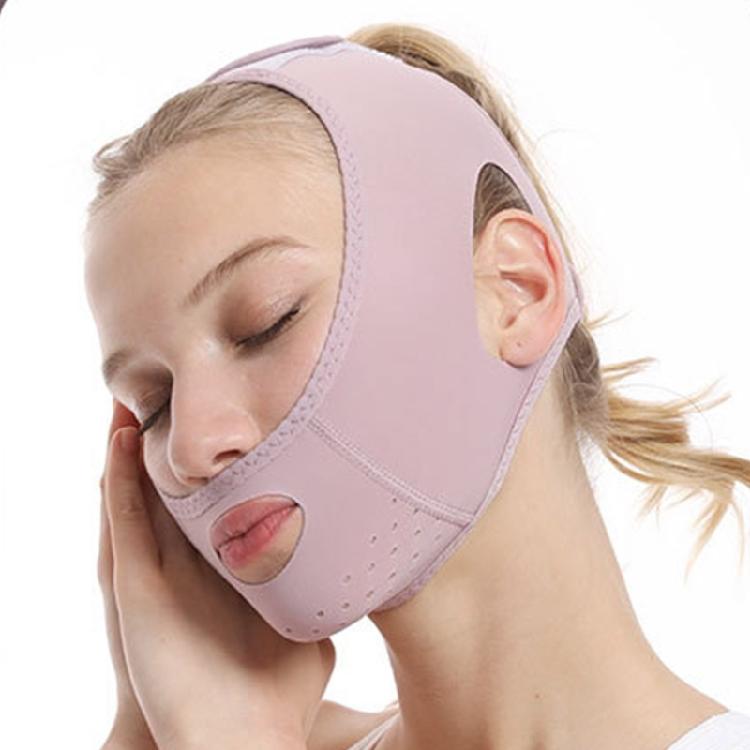Wiederverwendbare V-Line Lifting-Maske mit Kinnband zum Schlafen, Gesichtsstraffungsband V-Form Schlankheits-Gesichtsmaske zur Vorbeugung von Hängewangen