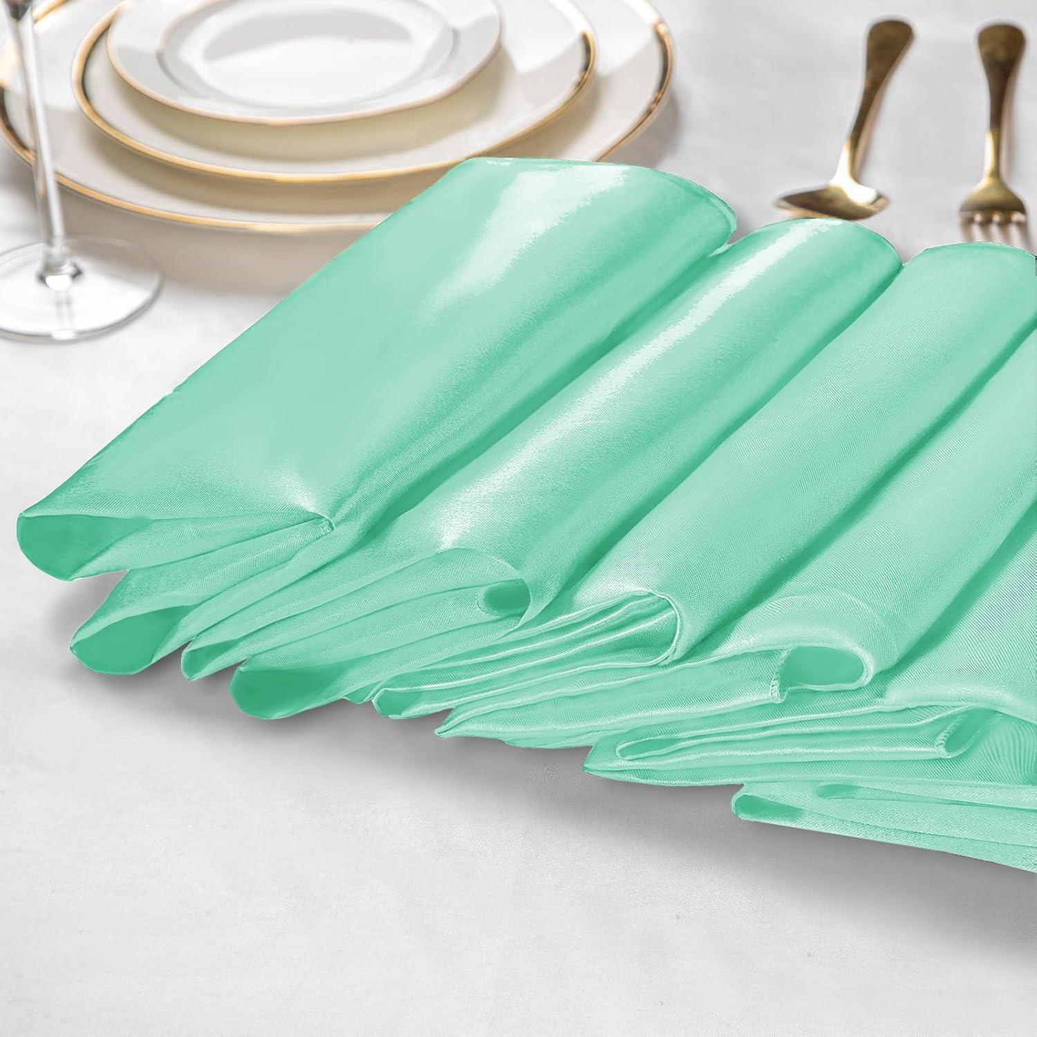 

Роскошная салфетка из сатинового полиэстера для свадеб и праздничного оформления стола 30x30cm (1 PC)