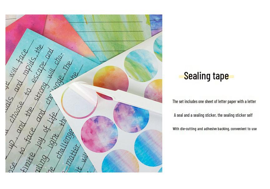 Set di Buste Regalo Letterarie Creative ad Acquerello da 160 Pezzi