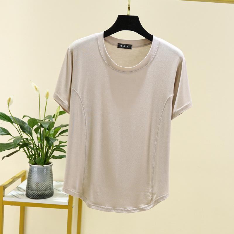Women's Short Sleeve Modal T-Shirt - Fashionable, Versatile, Slimming Summer Blouse