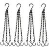 The Total Length of The Small Iron Chain 1.2 Wire White Zinc Flowerpot Hanging Chain Is 40CM Macrame Plant Hanger Garden Pots