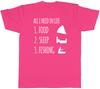 All I Need in Life is Food Sleep and Fishing Unisexs Unisex TShirt Tee
