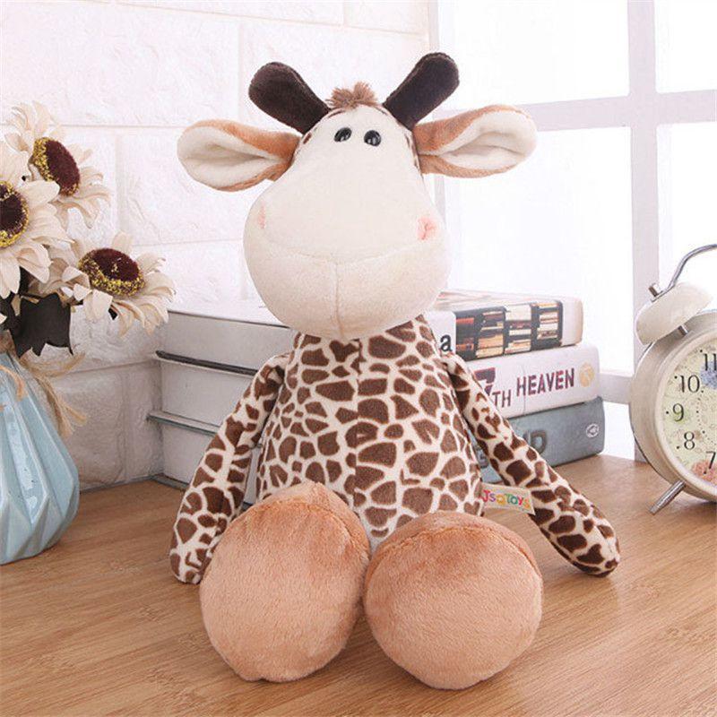 

Jungle Animal Plush Toy Adorable Pp Cotton Stuffed Doll For Kids Babies Giraffe,25cm/9.8in