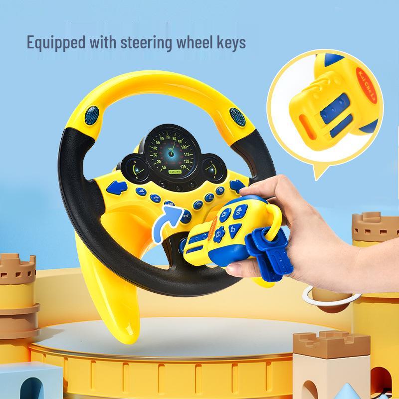 Kids' Large Passenger Seat Simulated Driving Toy with Base