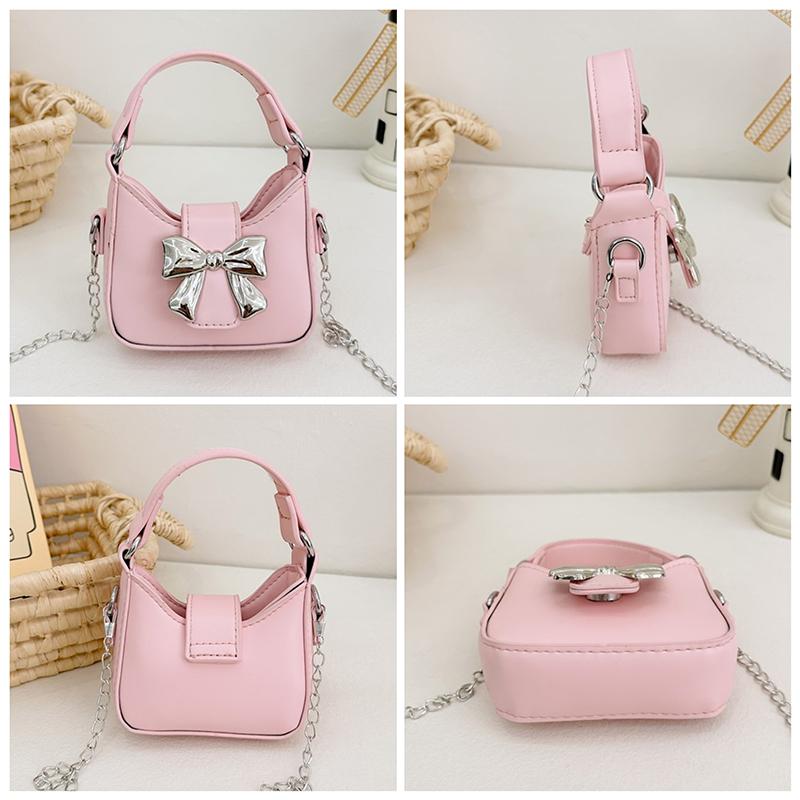 Children's Handbag Girl's Chain Crossbody Bag Bowknot Kids Shoulder Bag