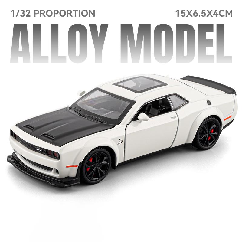 1:32 Legierungsmetall Druckguss Modellauto Kompatibel Mit Dodge Challenger Srt Hellcat Redeye Widebody Sammlerauto Schreibtisch Geschenk gray