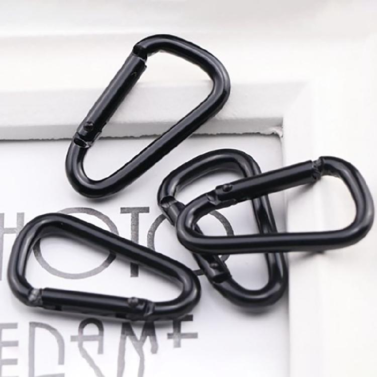 4 Stück Federkarabiner Aluminiumlegierung Karabiner Schlüsselanhänger Clip Kletterkarabiner
