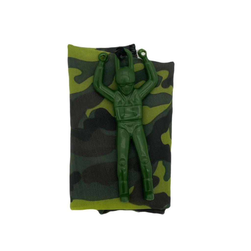 Children Hand Throwing Parachute Soldier Parachute Outdoor Toy