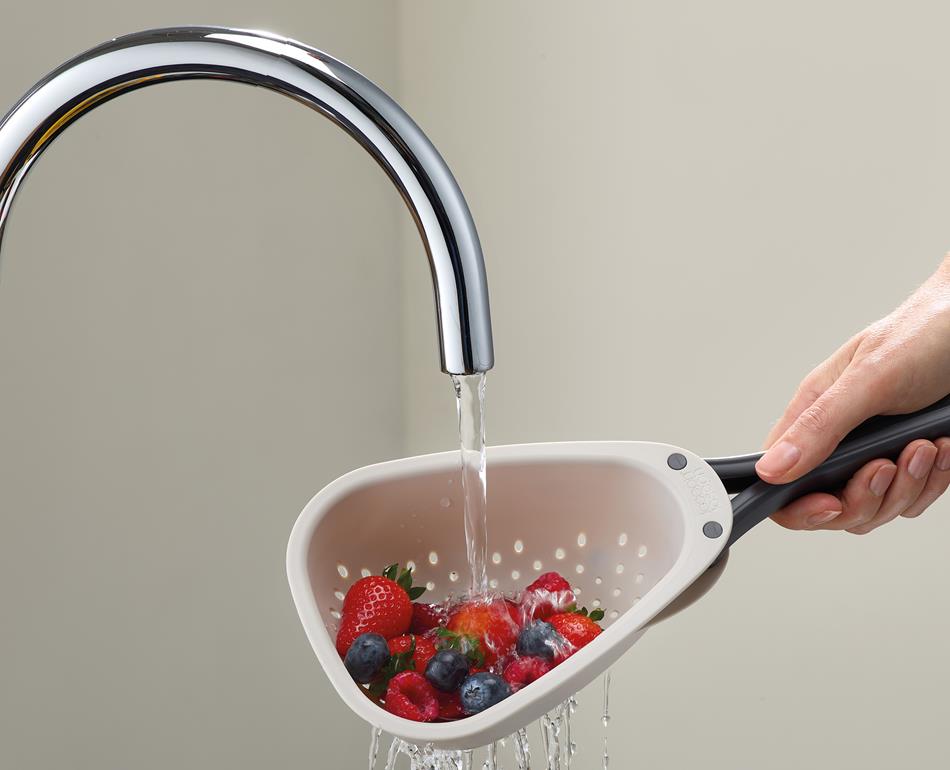 Joseph Joseph Colander Droplet Folding Handle Dishwasher Compact