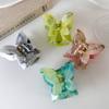 Retro Colorful Sweet Butterfly Hair Claws for Women Girls Temperament Hair Clip Styling Tools Hairpin Acetate Barrette Headdress