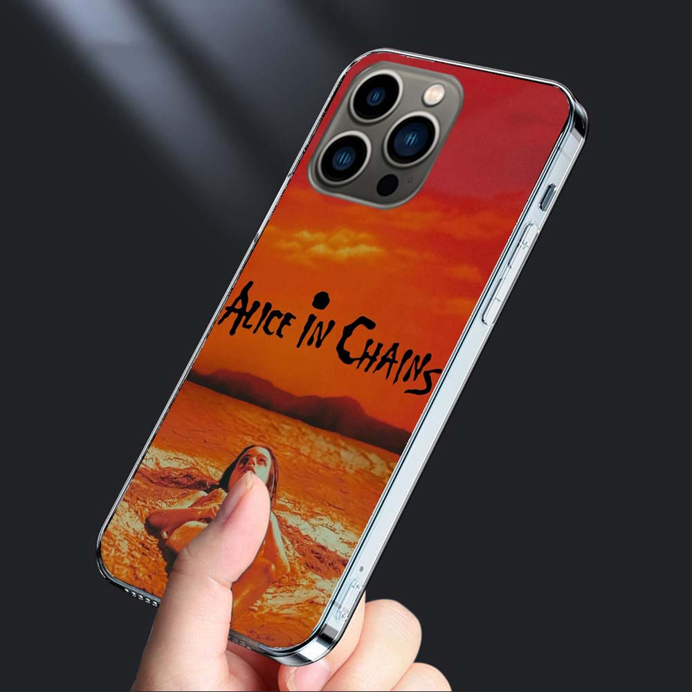 Rock Band Alice In Chains Phone Case For Iphone 16E 15 Pro 14 Plus 17E 16 17 Pro Max Air 11 12 13 Mini Shockproof Capa Cute C