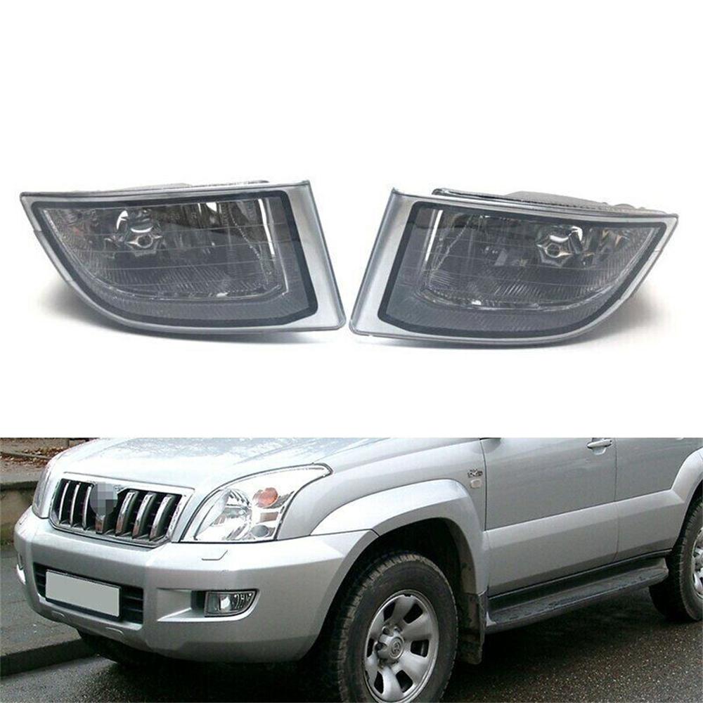 Coppia Fanale Nebbia Paraurti Anteriore Lente Trasparente Per Toyota Land Cruiser Prado 120 2002-09