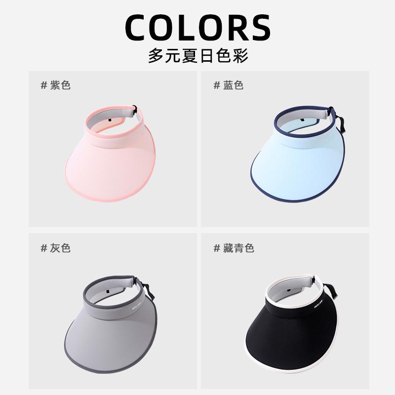 Solhatt dam UV-skydd sommar utökad brätte ansiktsskydd öppen topp utomhusresor mode mångsidig solhatt