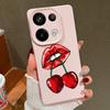 Cartoon Cherry Fruits Case For Xiaomi 13T Pro Redmi Note 15 Pro 4G Redmi Note 14 13 Pro+ 5G Leather Texture Silicone Cover