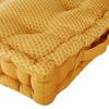 Shipy yellow COTTON CUSHION/SEAT quilted