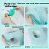 Disposable Toilet Seat Covers, Essential for Travel And Business Trips, Hotel Supplies, Waterproof, Individually Wrapped, Adhesive, 50 Pieces