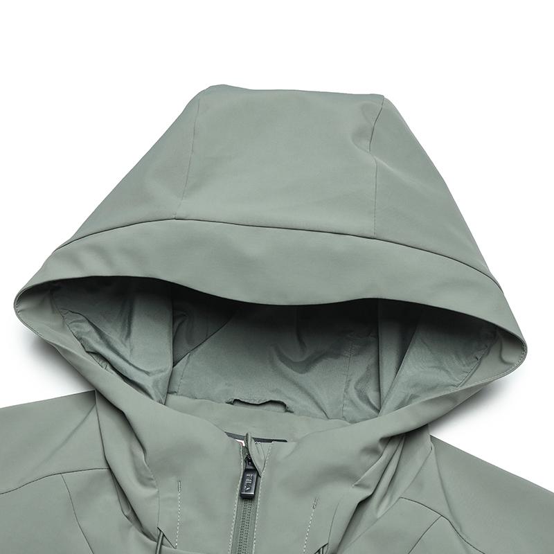 Fila Minimalist Hooded Jacket Men Jacket Gray Green F11M513704FGN